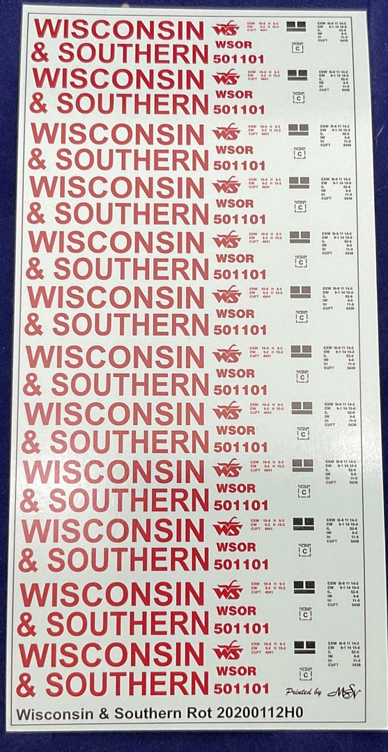 Wisconsin & Southern Rot H0