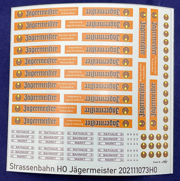 Strassenbahn Jägermeister H0