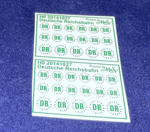 Deutsche Reichsbahn grün Decals 1/87