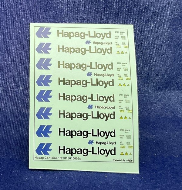 Hapag-Lloyd Container Decals