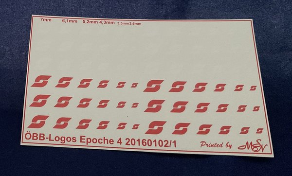 ÖBB Logos Epoche 4 Decals 1/87