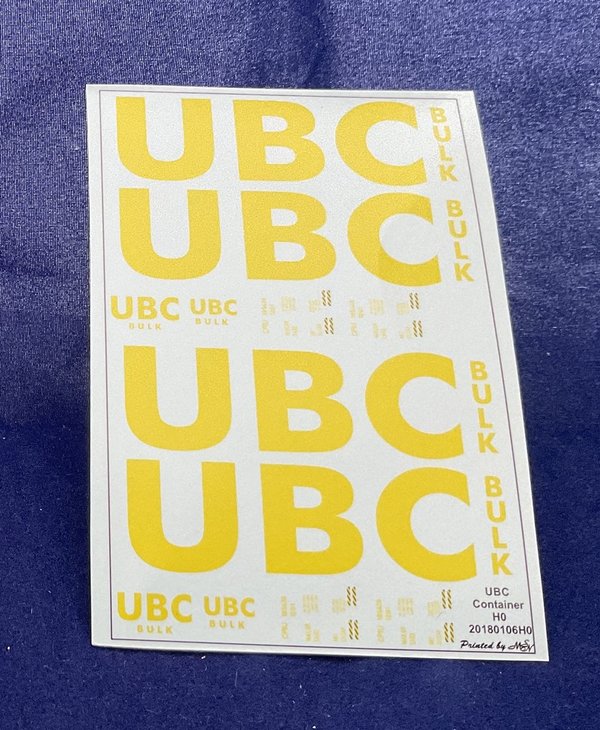 UBC Container Decals