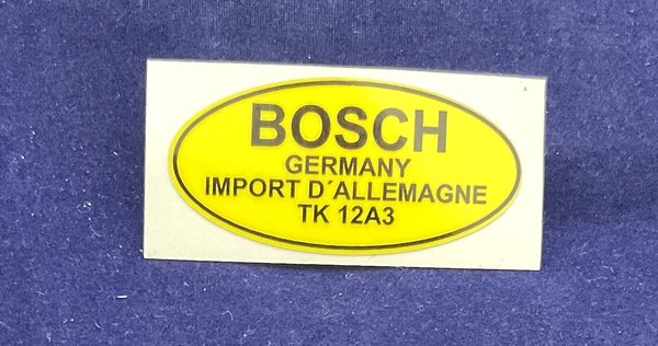 Mercedes Zündspule Bosch TK12A3 Label Aufkleber Nachdruck